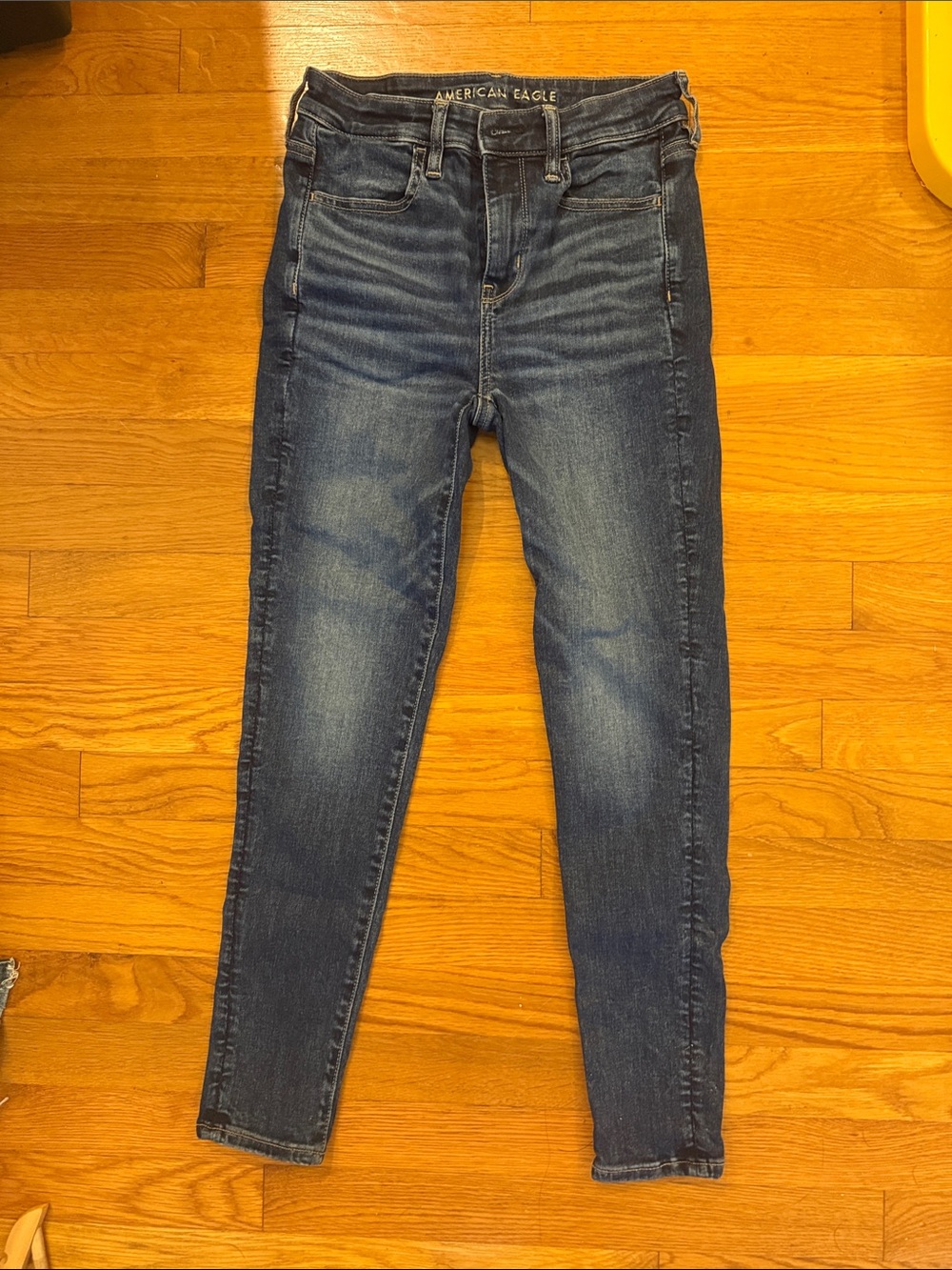 American Eagle Outfitters Women's Medium Blue High-Rise Skinny Jeans